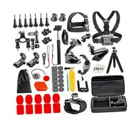 MTLAVISHISS Accesorios de cámaras de acción Kit Universal 84 en 1 Set Compatible con la mayoría de Las cámaras de acción en el Mercado Ideal para el Skate de Ciclismo de esquí de