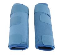 Mtlavishness 1 par de Botas Deportivas para Caballos Botas Medicinales Deportivas Azules Protectoras Transpirables con Gancho y Bucle Botas para Patas de Caballo L para una (Talla S)