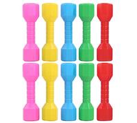 Mtlavishness 10 Mancuernas de Juguete para niños para educación temprana de Padres e Hijos, Equipo de Fitness de plástico Ligero para niños con diseños Coloridos, Ideal para la