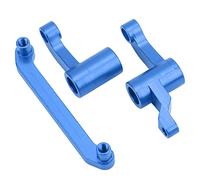 Mtlavishness 18109 Conjunto de Conjunto de Grupo de dirección de aleación de Aluminio para HBX 18859E 18858E 18857E 1/18 RC Car Rojo Rendimiento de dirección Mejorado Construcción (Azul)