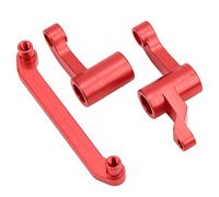 Mtlavishness 18109 Conjunto de Conjunto de Grupo de dirección de aleación de Aluminio para HBX 18859E 18858E 18857E 1/18 RC Car Rojo Rendimiento de dirección Mejorado Construcción (Roja)