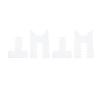 Mtlavishness 2 Piezas Espaciador de Pared para Sofá Acrílico Transparente Tapón de Sofá Ajustable Protector de Pared para Muebles para Evitar la Seguridad contra Incendios del (5 Ranuras)
