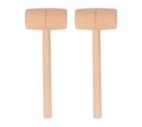 Mtlavishness 2 uds martillo de madera junta insertada mazo de madera multiusos para fábricas instalación de muebles tallado agrietamiento de mariscos (METRO)