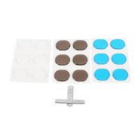 Mtlavishness 3 Sheets Silicone Mute Pad Drum Kit Soft Dampeners Replacement Sound Damping Mats With T Wrench Reduce Volume Of Drum Kit Without Affecting Tone Ideal For Home