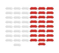 Mtlavishness 50PCS Barreras de Carretera RC Barreras de Carrera RC de plástico Premium para Campo de Carreras de Deriva de Coches RC de Escala 18 Rojo y Blanco Pistas de Deriva RC