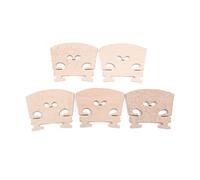 Mtlavishness 5Pcs Maple Wood Violin Bridges Instrument Fitting Accessory for 4/4 Size Violin Made Of Maple Wood Solid And Durable For Sound Suitable For Professional Violinists