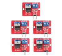 Mtlavishness 5pcs MOSFET Driver Module PWM Output Driver Board 3.3V/5V Input 0 24V Output for LED Strip DC Motor Mini Pump Solenoid Valve with 5A MAX Current and Heat Disipator
