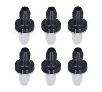 Mtlavishness 6 válvulas de retención de plástico sin retorno, válvula en línea de 1 vía para líquido y gas, diámetro de interfaz de 3/8 pulgadas, 10 mm, carcasa de ABS CDBS6 con (CDPS6)