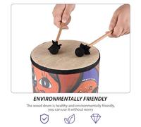 Mtlavishness 7 Inch Bongo Drums Premium Yangmu Wood And Resin Skin Durable Instrument For Adults Music Practice And Performance With Two Drumsticks And Shoulder Strap