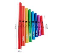 Mtlavishness 8Pcs Colorful Musical Sound Tube Set with 8 Tones Ideal Percussion Instrument For Birthday Gifts Collective Performance Home Classroom and More Made of PE Plastic (Without Rope)