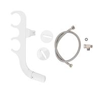 Mtlavishness-accesorio para asiento de inodoro, bidé ultradelgado, boquilla doble, autolimpieza, accesorio para bidé de lavado de glúteos femenino, camiseta de 3/8 pulgadas