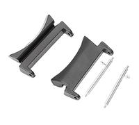Mtlavishness Adaptador de conexión de correa de acero inoxidable uso duradero y compatible con varios tamaños de uso diario. Apto para 44 mm, 40 mm y clásico 42 mm, 46 mm. (Negro)