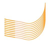 Mtlavishness Amarillo 30LB Conector de bucles de Pesca con Mosca Accesorio de Aparejos de línea de Bucle de Pesca de Nailon de Primera Calidad para Sujetar Cabezales cónicos (Amarillo 30LB)