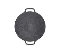 Mtlavishness Bandeja para Hornear de Doble Oreja de aleación de Aluminio para Exteriores, Barbacoa de Picnic, Recubrimiento Antiadherente, Placa de Barbacoa Coreana, Bandeja para (33CM)