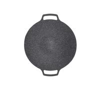 Mtlavishness Bandeja para Hornear de Doble Oreja de aleación de Aluminio para Exteriores, Barbacoa de Picnic, Recubrimiento Antiadherente, Placa de Barbacoa Coreana, Bandeja para (30CM)