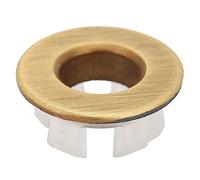 Mtlavishness Bathroom Wash Basin Sink Overflow Cover with Good Adhesion Shiny and Brass Suitable For Homes Shopping Malls Hotels Factories and Kitchens Approx 14g 3x1 5cm (Antique Bronze)