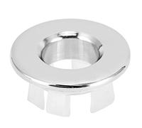 Mtlavishness Bathroom Wash Basin Sink Overflow Cover with Good Adhesion Shiny and Brass Suitable For Homes Shopping Malls Hotels Factories and Kitchens Approx 14g 3x1 5cm (Silver)