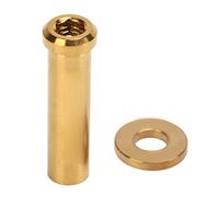 Mtlavishness Bicicleta de Carretera C Abrazadera Tuercas Fijas 30 mm Aleación de Titanio Antioxidante Pulido Fino Pinzas de Freno de Bicicleta Tuercas para Bicicleta Negro M6x30 (Oro)