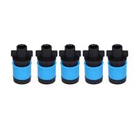 Mtlavishness Boquilla atomizadora ajustable de 5 piezas, cabezal de riego automático, microboquilla de riego para suministros de jardín con cobertura uniforme de pulverización y