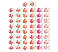 Mtlavishness Botones de madera Botones para niños Botón de de dibujos animados Decoración de botones Botones de ropa 50 piezas Botones de madera con patrón de lindo para ropa