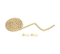 Mtlavishness Cadena de bicicleta de montaña de 11 velocidades, cadena de bicicleta de alto rendimiento electrochapada dorada de acero al carbono con 116 eslabones, estructura de