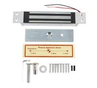 Mtlavishness Cerradura magnética eléctrica de una sola puerta 180 KG Fuerza de retención DC12V Modo NC Cerradura electromagnética de aleación de aluminio para puerta cortafuegos