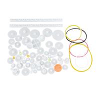 Mtlavishness Conjunto de Engranajes de plástico Engranaje de Caja de Cambios Modelo de Engranaje de Robot DIY Accesorios de Juguete Accesorios de Bricolaje Conjunto de Manguitos de Eje de