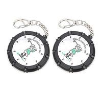 Mtlavishness Contador de puntuación de Golf Contador de Golpes de Golf portátil con Llavero Dispositivo de Registro de puntuación de Golf de 18 Hoyos de Doble Cara Ajuste del