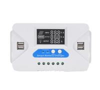 Mtlavishness Controlador de carga solar de 50 A Regulador de carga de panel solar autoadaptable con 4 salidas USB para una gestión eficiente de la energía solar en farolas solares
