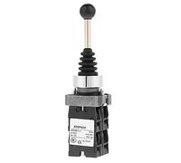 Mtlavishness Controlador de joystick de 4 posiciones interruptor de retorno por resorte, construcción robusta de plástico y metal para circuitos de control industrial,