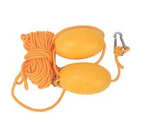 Mtlavishness Cuerda de Remolque Marino, Correa Flotante de boya y Gancho de Acero Inoxidable para Pesca, de Anclaje a la Deriva, Juego de Cuerda Amarilla de Doble Bola (Juego de Cuerda Doble Bola