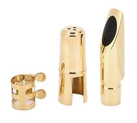 Mtlavishness Eb Saxofón Alto Saxofón 5C Boquilla Latón Resistente Duradero Con Tapa Y Dos Almohadillas Ideal Para Tocar Música Clásica Cómodo Y Fácil De Instalar Y Quitar Para Los