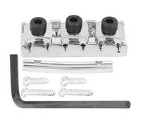 Mtlavishness Electric Guitar String Lock Nut Made Of Zinc Alloy And Copper With Headstock String Retainer Bar And Complimentary Wrench And Mounting Screws Three Color Options For (Silver (GE100))