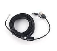 Mtlavishness Endoscopio impermeable de alta definición con lente de 3,9 mm para teléfono móvil Android TypeC 3 en 1 con cable de 5 m Cámara HD de 1280x720 6 luces LED ajustables (Cordón suave de 5