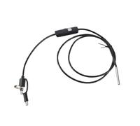 Mtlavishness Endoscopio impermeable de alta definición con lente de 3,9 mm para teléfono móvil Android TypeC 3 en 1 con cable de 5 m Cámara HD de 1280x720 6 luces LED ajustables (Cordón suave de 1