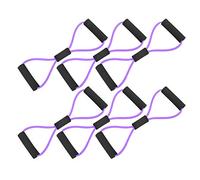 Mtlavishness Equipo de Ejercicios Cinturón de tensión Cuerda de tensión de 8 Figuras Expansor de Pecho Cuerda de tensión de Yoga Banda de Resistencia Tensor de Ejercicios (6 (Violeta)