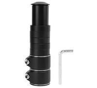 Mtlavishness Extensor de Vástago de Horquilla de Bicicleta Elevador de Manillar de Bicicleta de Aleación de Aluminio para Bicicletas de Carretera de Montaña Material Forjado (Negra)