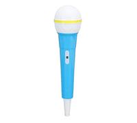 Mtlavishness Fake Microphone Safe and Odorless Simulation Prop Ideal For Children S Performance and Photography Made of Abs Material (Blue)