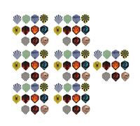 Mtlavishness Flights 77 Piezas de Cola de Plumas de Repuesto de Pet estándar para Punta de Acero y Material Pet de Punta Suave con Control de Equilibrio preciso para Juegos
