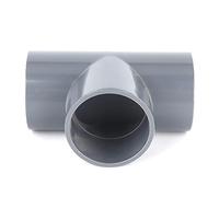 Mtlavishness G1 1/2 Tee conector de PVC de 3 vías adaptador de conector para jardín invernadero accesorios de tubería de suministro de agua