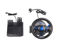 Mtlavishness Gaming Steering Wheel Pc Racing Wheel For Pc 28×27×26 Gaming Steering Wheel 180 Degree Rotation Multifunctional 3 In Game Racing Wheel With Pedals For Pc Racing Wheel