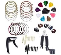 Mtlavishness Guitar Repairing And Care Kit Premium Quality Maintenance Tools For Classical Folk Guitars And Other Stringed Instruments Made Of Metal Plastic Includes Tuner Strings
