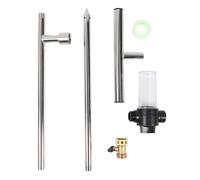 Mtlavishness Herramienta de riego de árboles de raíces profundas de acero inoxidable con mango en T para riego eficiente de la zona de las raíces y entrega de fertilizantes en