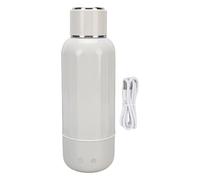 Mtlavishness Hervidor eléctrico de viaje 500 ml Calentador de caldera de agua pequeño portátil recargable inalámbrico con 5 controles de temperatura para camping auto Verde (Blanca)