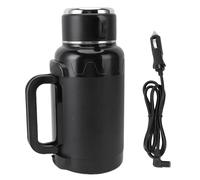 Mtlavishness Hervidor eléctrico para coche, 1500 ml, acero inoxidable 304, antiquemaduras en seco, pantalla LED de temperatura, caldera de agua caliente para coche con mango