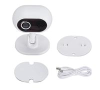 Mtlavishness Indoor Smart Security Camera 1080P HD WiFi Motion Detection 2 Way Talk Night Vision 360 Degree Rotation with App for Home Baby Monitoring and Conference Recording (Blanco)