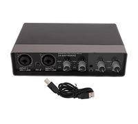 Mtlavishness Interfaz de procesador de karaoke 23 × 14 × 6 tarjeta de sonido en vivo Q22 Mezcla digital USB ordenador externo grabación de teléfono móvil Equipo de tarjeta de sonido en vivo