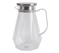 Mtlavishness Jarra acrílica de 1500 ml con tapa y asa Jarra transparente térmica para bebidas frías y calientes Limonada Leche Té helado Diario Hoehold Oficina e 2 (Estilo 2)
