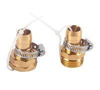 Mtlavishness Juego de conexión rápida para manguera de jardín, conectores para manguera de agua, ajuste seguro a prueba de fugas para mangueras y boquillas de jardín estándar de