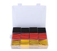 Mtlavishness Juego de Tubos termocontraíbles, 800 Piezas de Fundas termorretráctiles con Colores Rojo, Amarillo y Negro para protección de Cables, Aislamiento eléctrico,